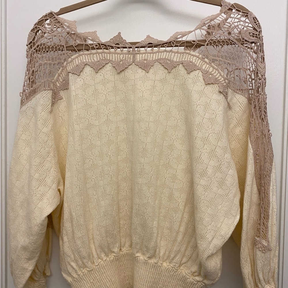 Free People Top with lace top